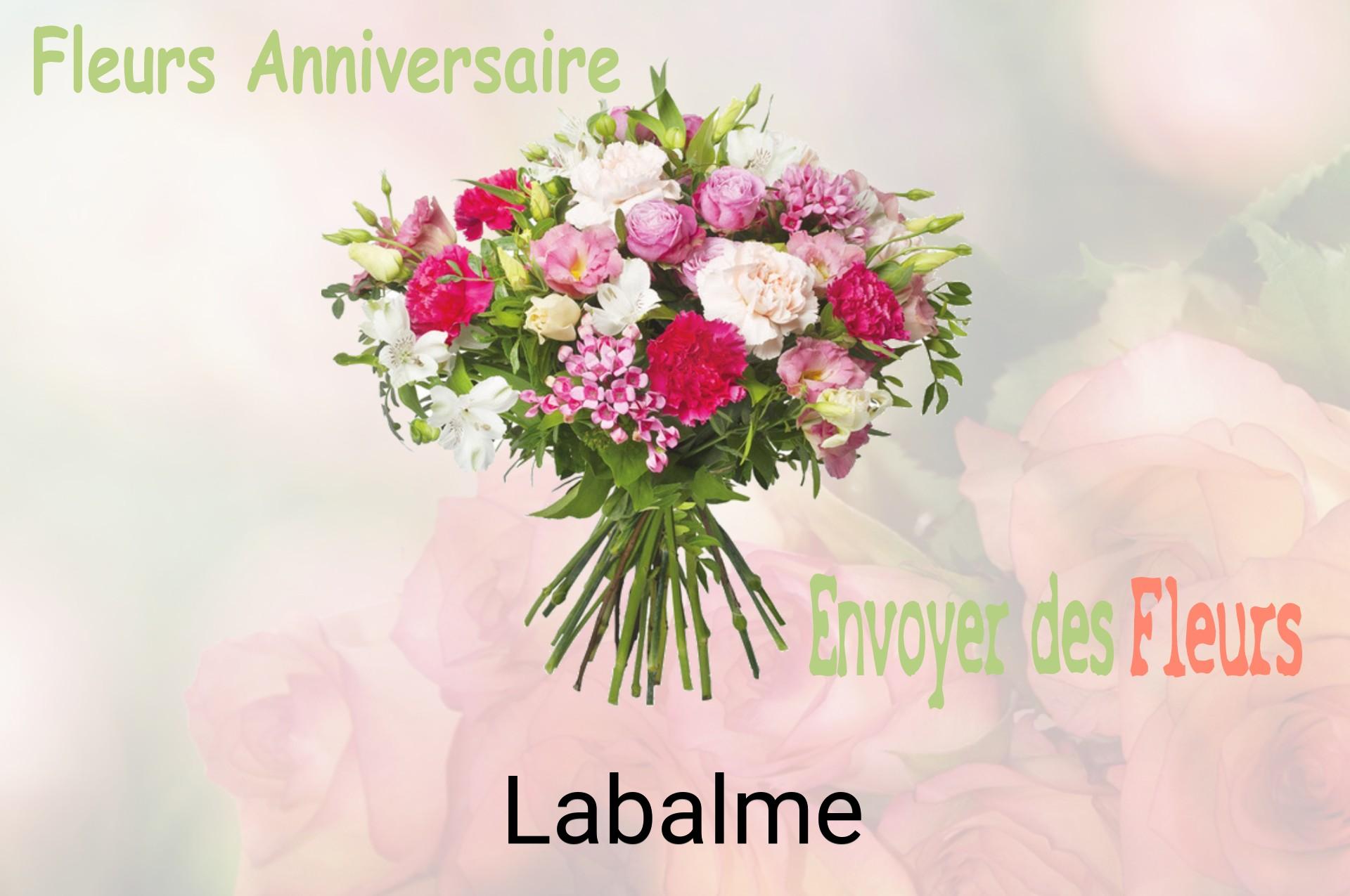 Bouquet de fleurs d’anniversaire livré à Labalme